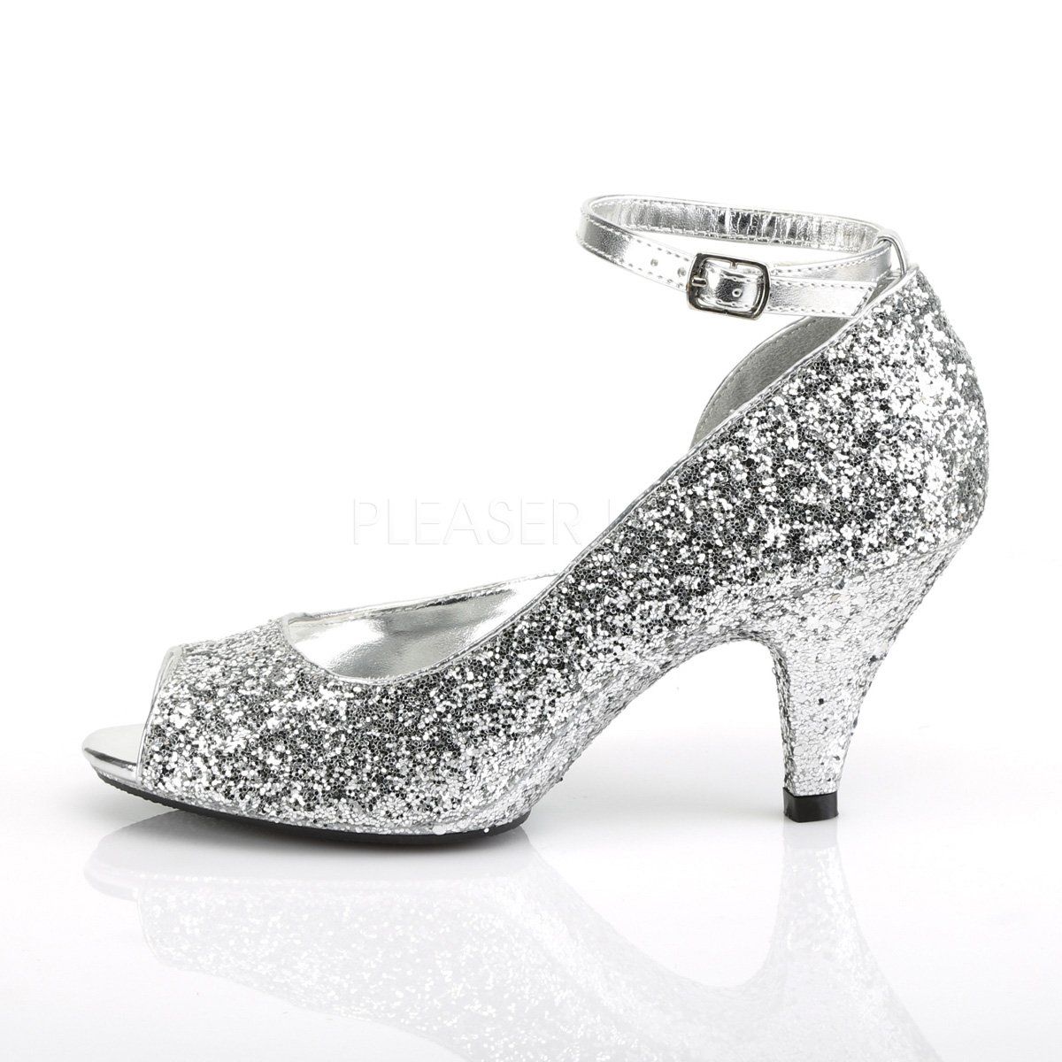 BELLE-381G Silver Glitter Fabulicious