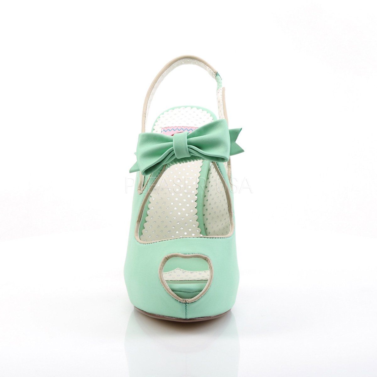 BETTIE-03 Mint Faux Leather Pin Up Couture