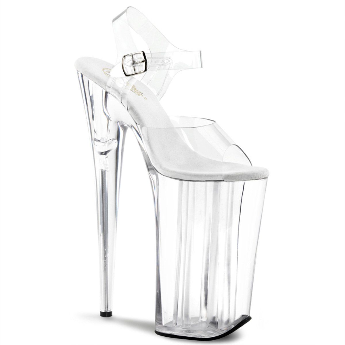BEYOND-008 Clear Platform Sandal Pleaser