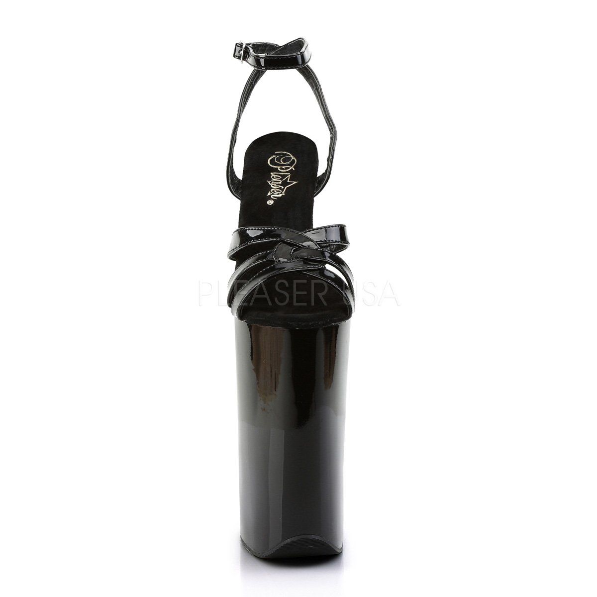 BEYOND-012 Black Platform Sandal Pleaser