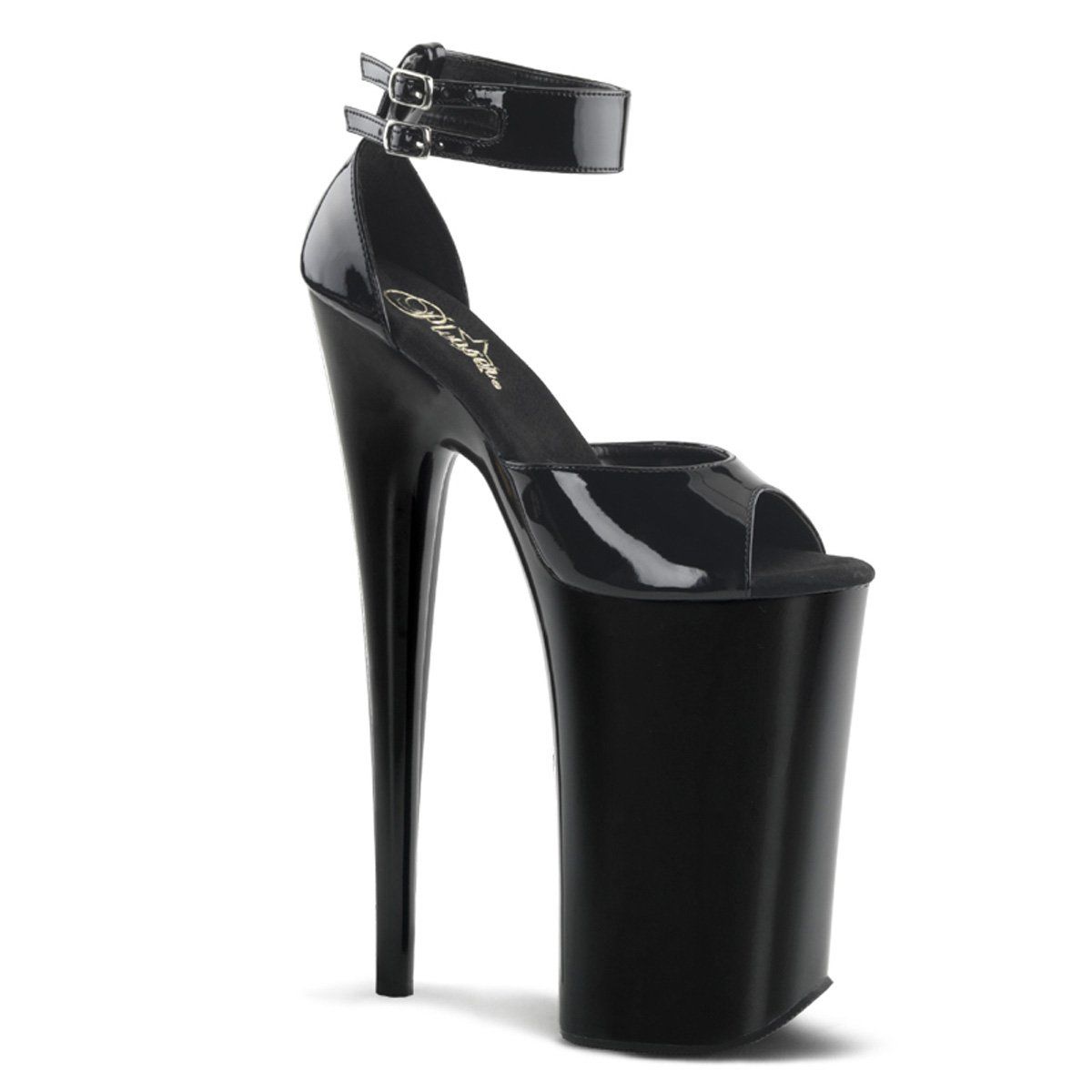 BEYOND-089 Black Platform Sandal Pleaser