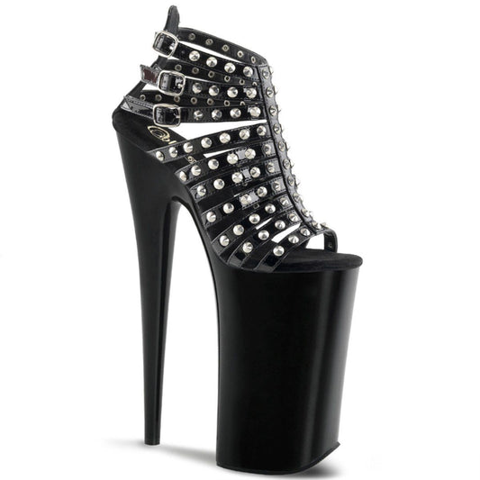 BEYOND-093 Black Platform Sandal Pleaser