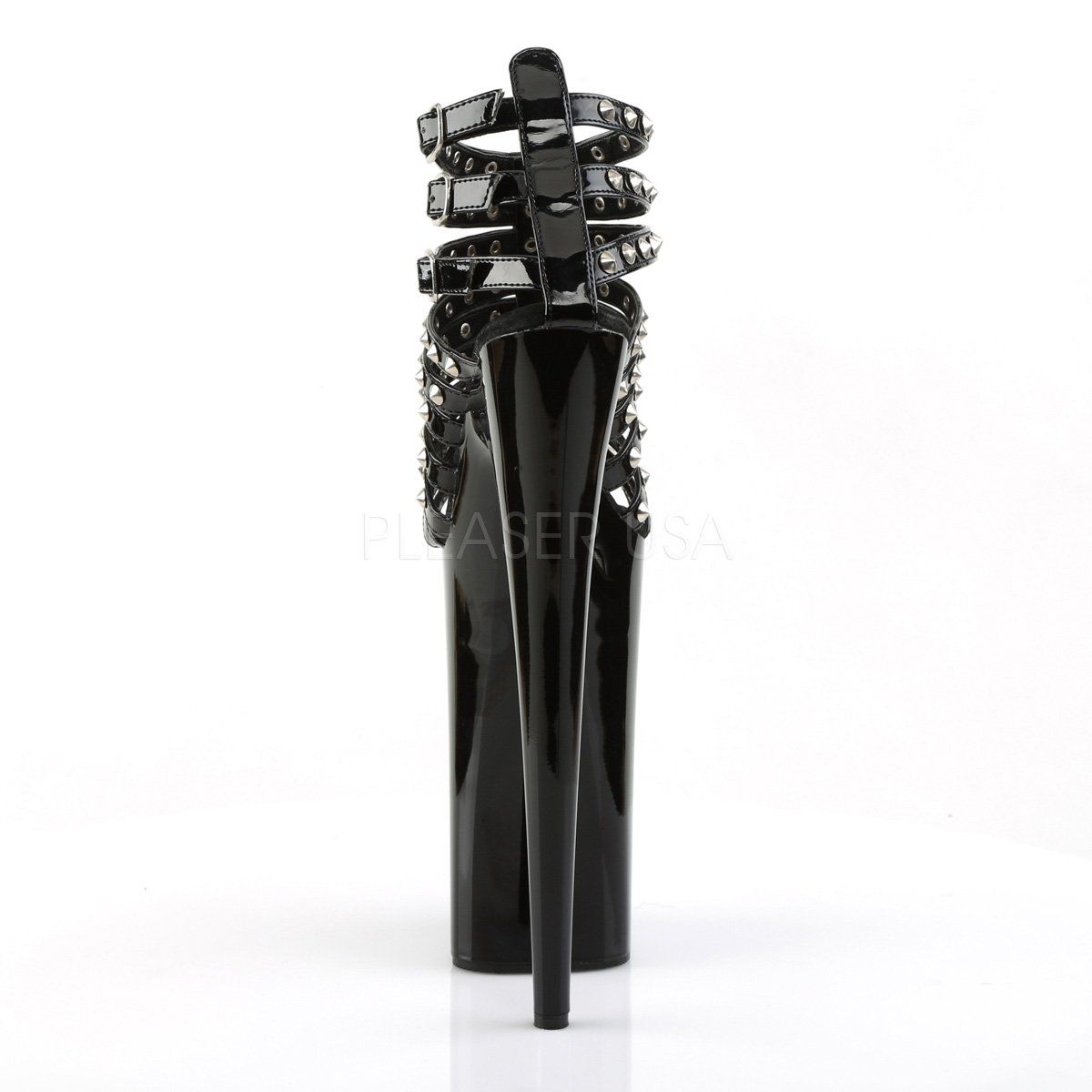 BEYOND-093 Black Platform Sandal Pleaser