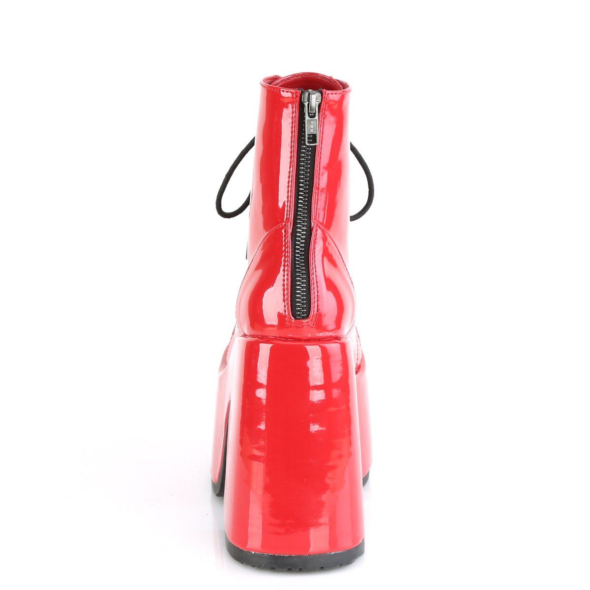 CAMEL-203 Red Patent Ankle Boot Demonia