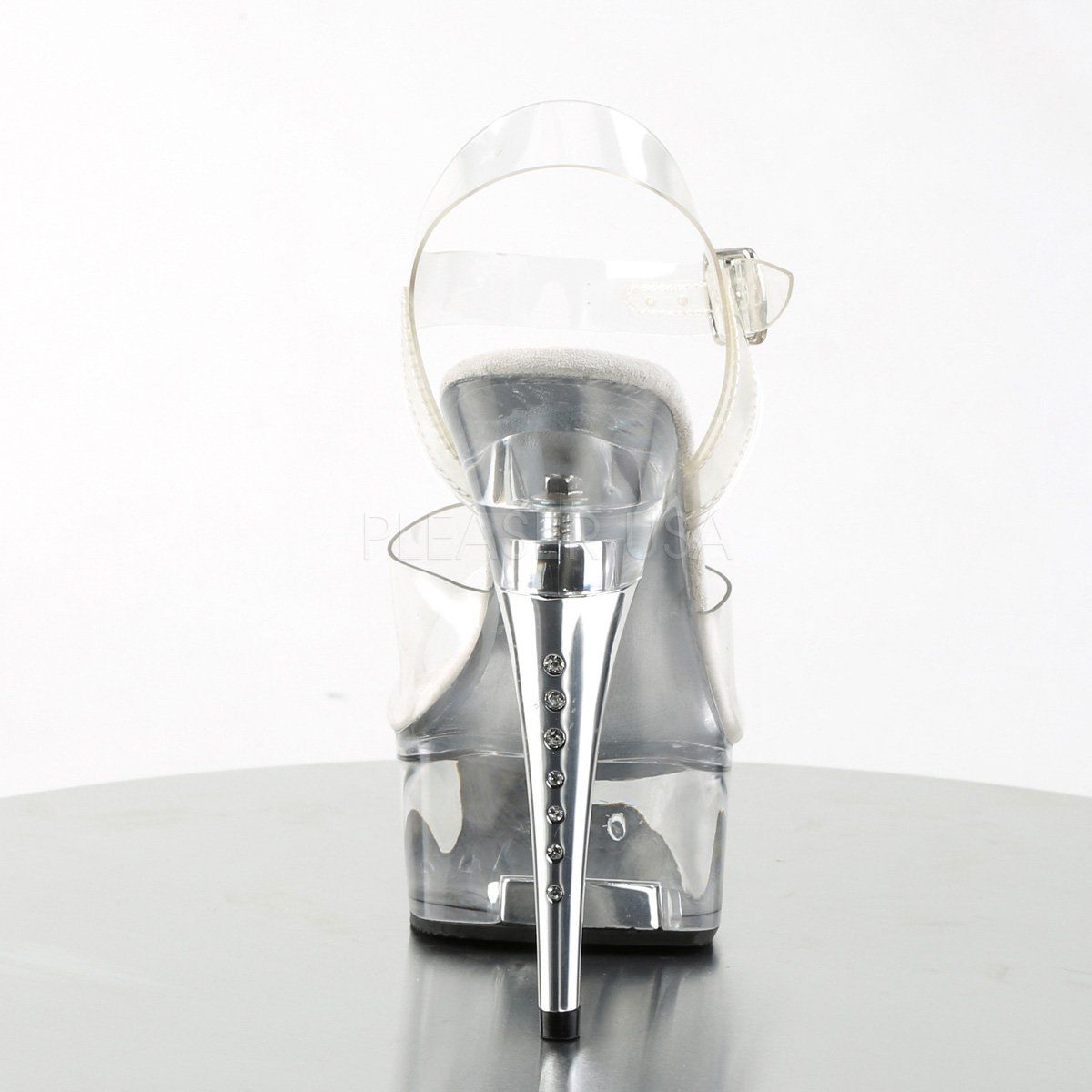 CAPTIVA-608 Clear Platform Sandal Pleaser