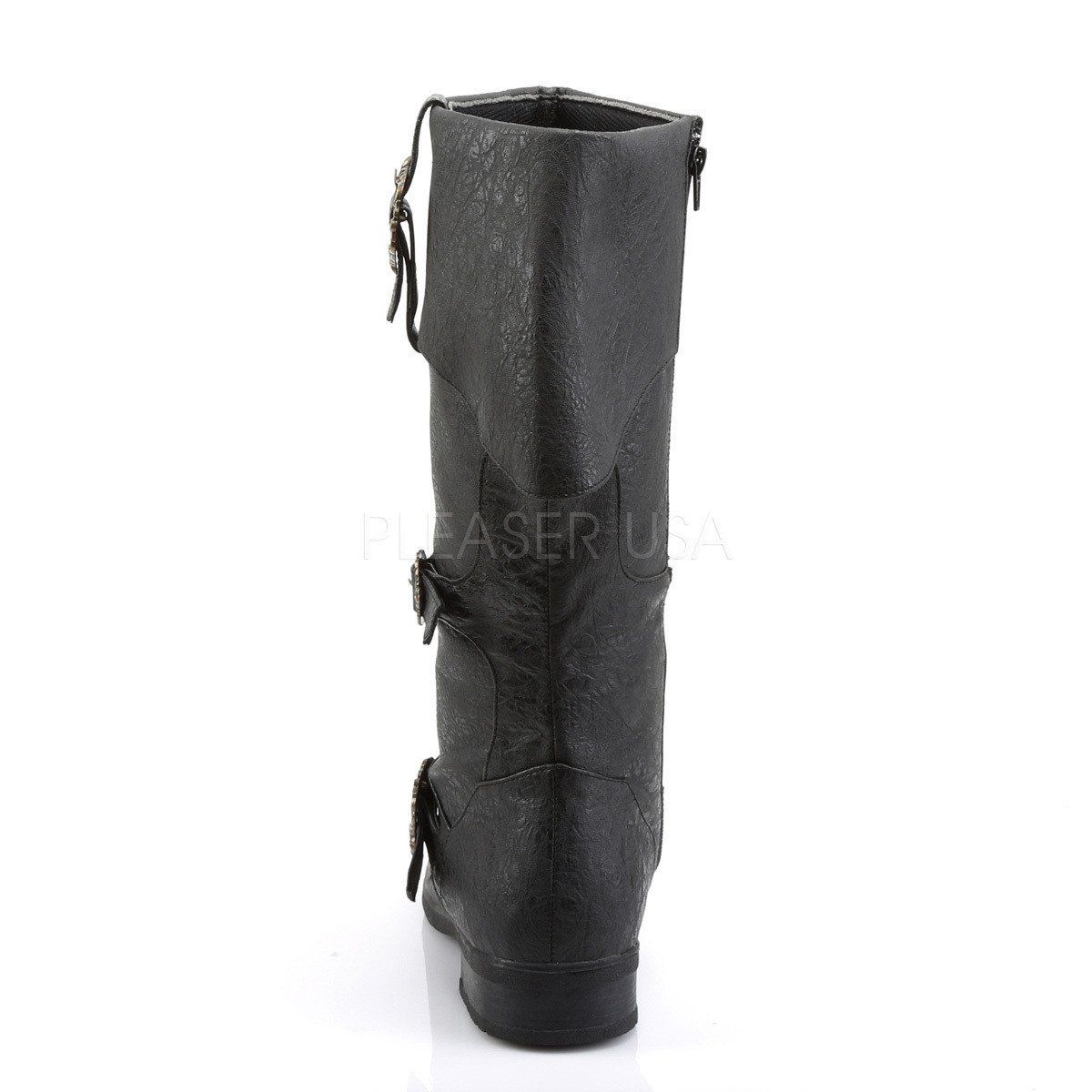 CARRIBEAN-299 Black Distressed Pu Funtasma