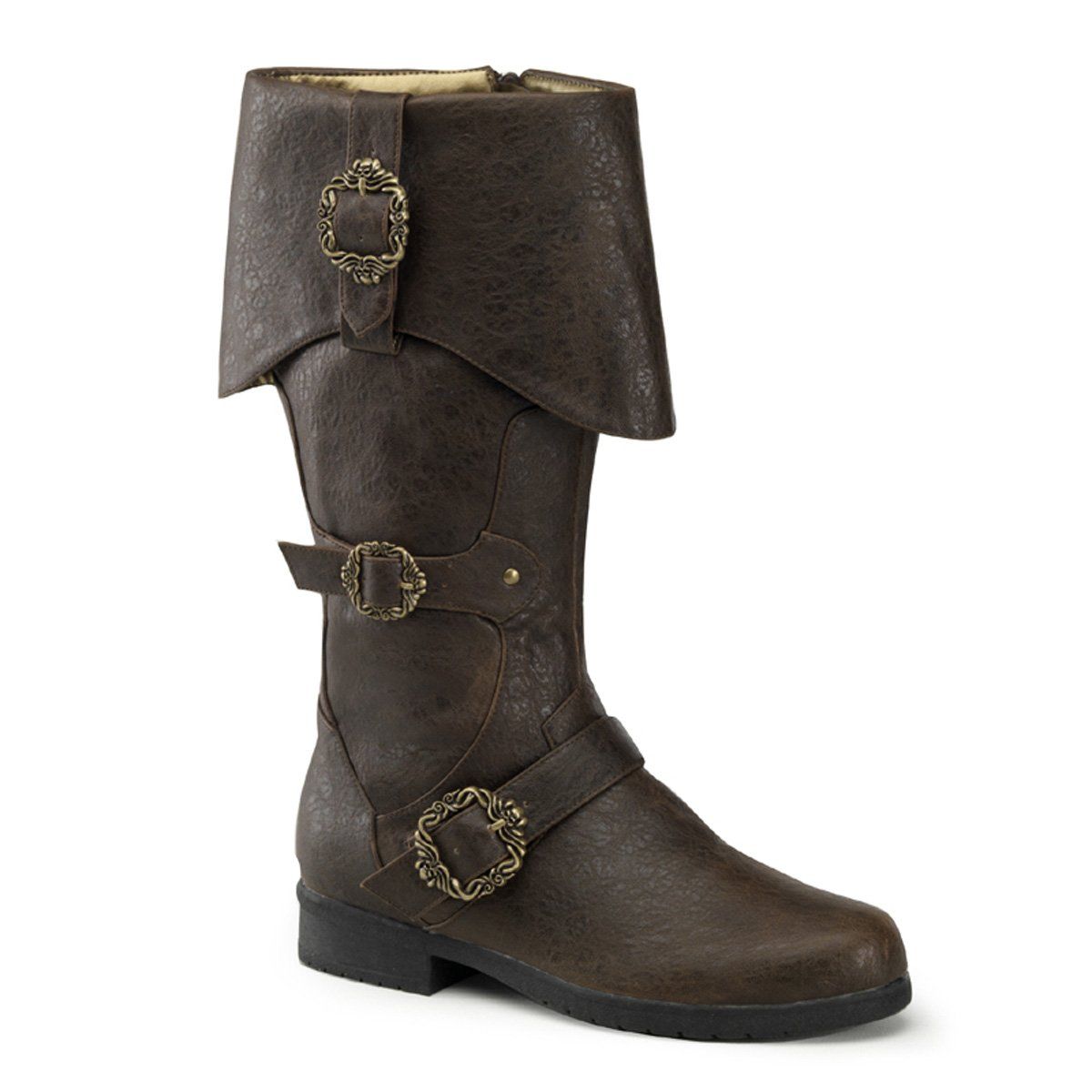 CARRIBEAN-299 Brown Distressed Pu Funtasma