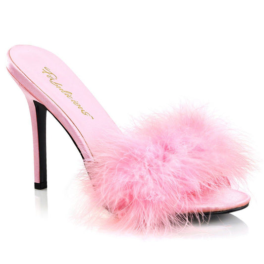 CLASSIQUE-01F Baby Pink Pu-Fur Fabulicious