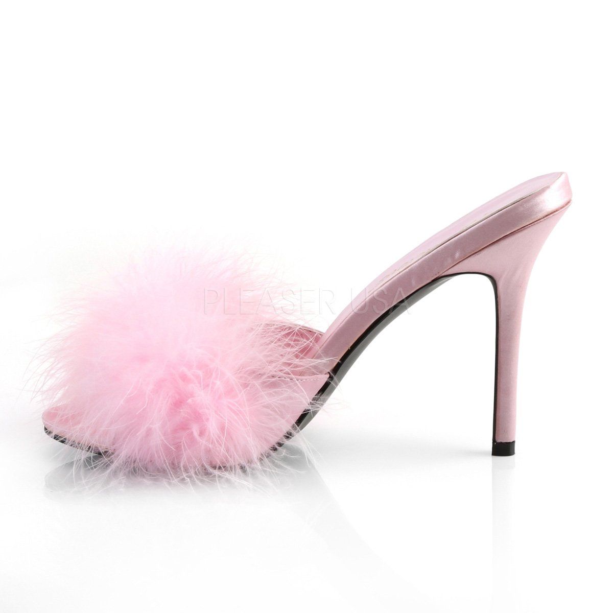 CLASSIQUE-01F Baby Pink Pu-Fur Fabulicious