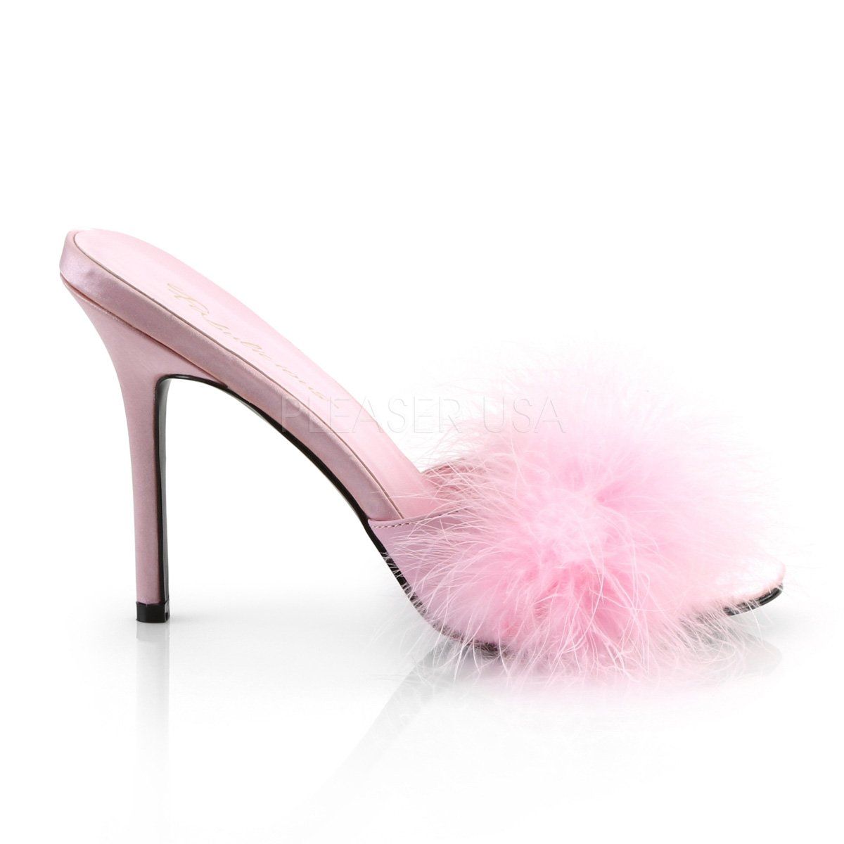 CLASSIQUE-01F Baby Pink Pu-Fur Fabulicious