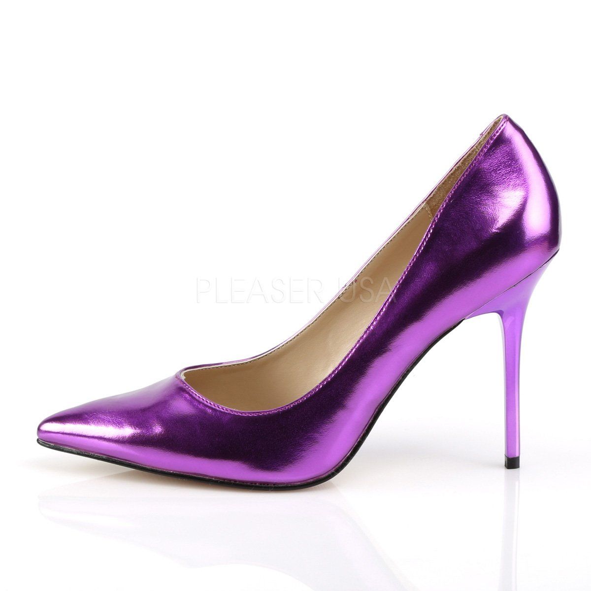 CLASSIQUE-20 Orchid Metallic Pu Pump Pleaser