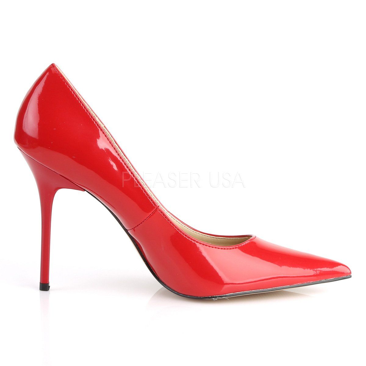 CLASSIQUE-20 Red Patent Pump Pleaser