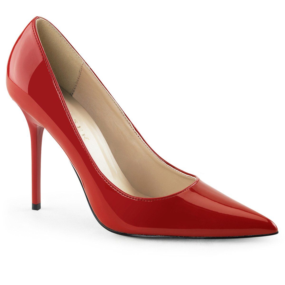 CLASSIQUE-20 Red Patent Pump Pleaser