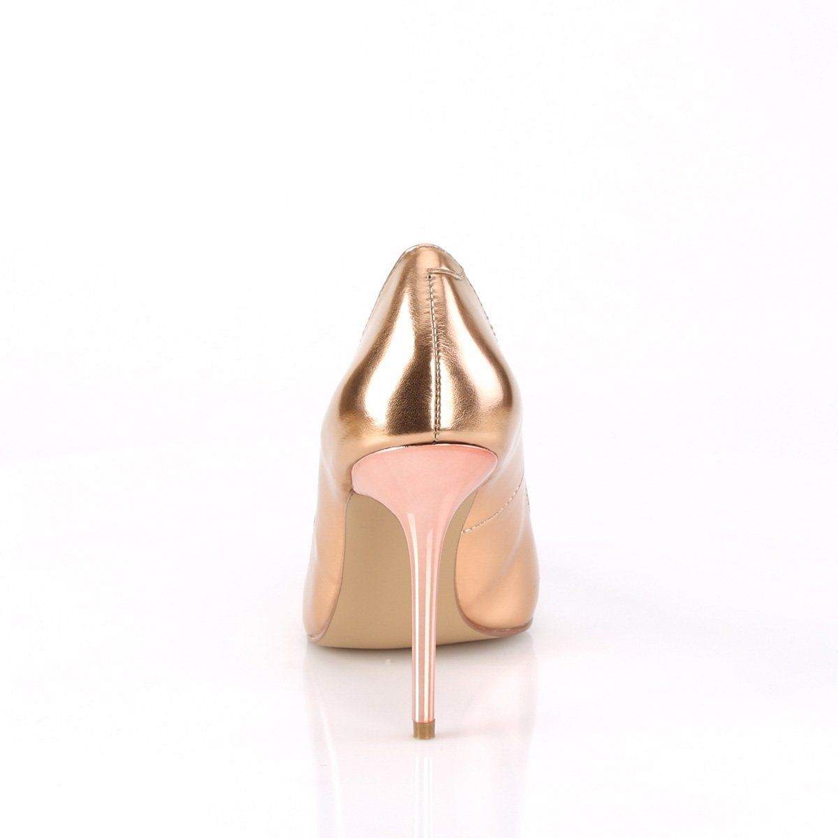 CLASSIQUE-20 Rose Gold Metallic Pu Pump Pleaser