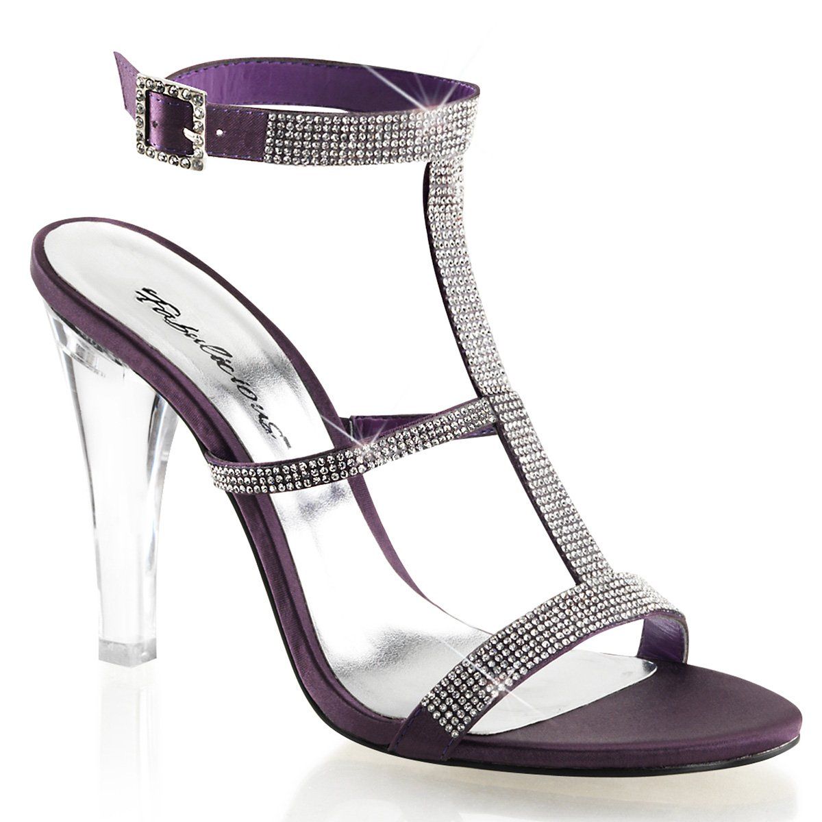 CLEARLY-418 Eggplant Satin Fabulicious