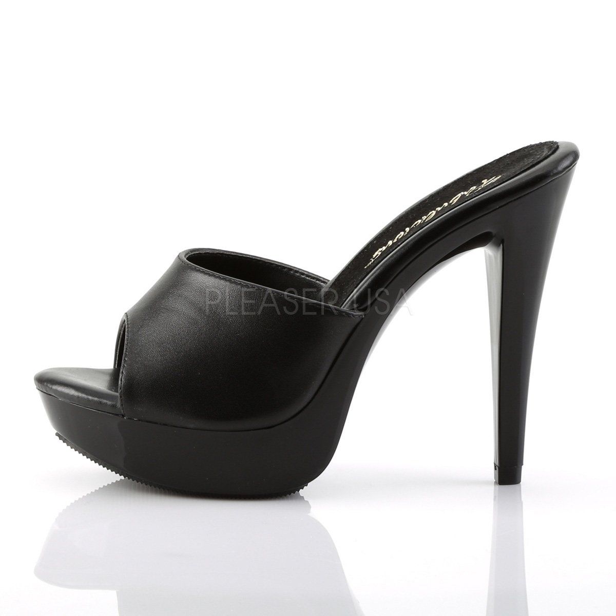 COCKTAIL-501L Black Leather Fabulicious