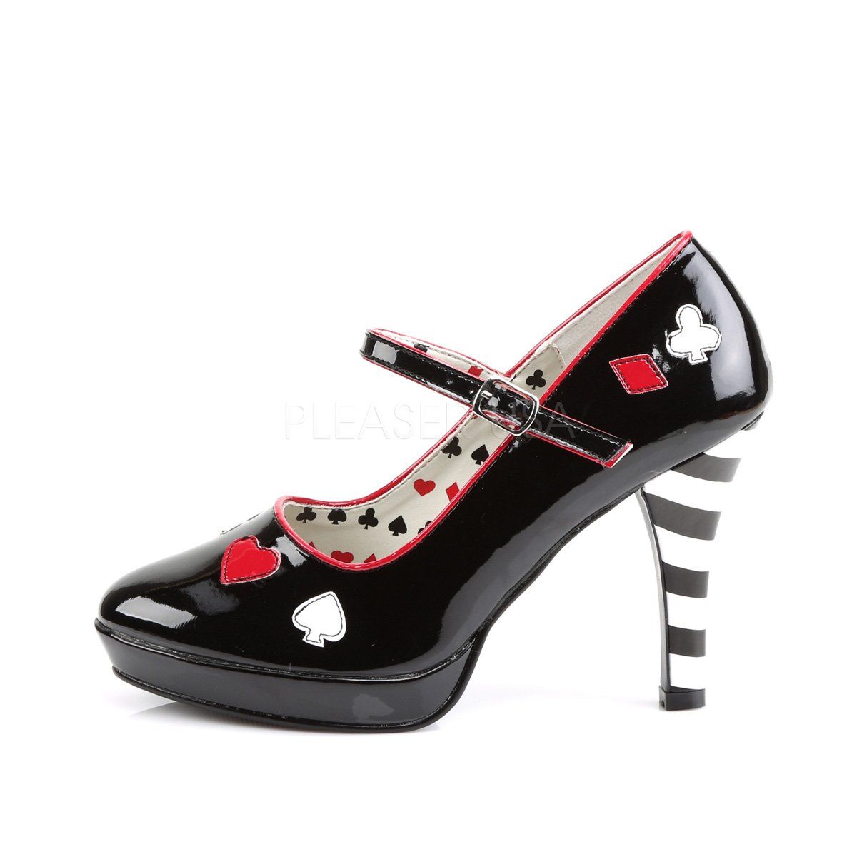 CONTESSA-57 Black Patent Funtasma