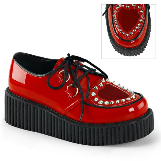 CREEPER-108 Red Patent-Pvc Creeper Demonia