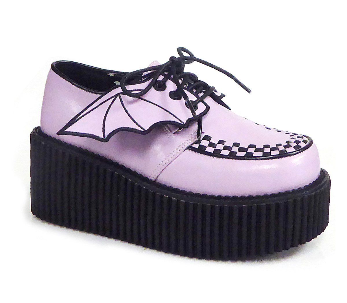 CREEPER-205 Lavender Vegan Leather Creeper Demonia