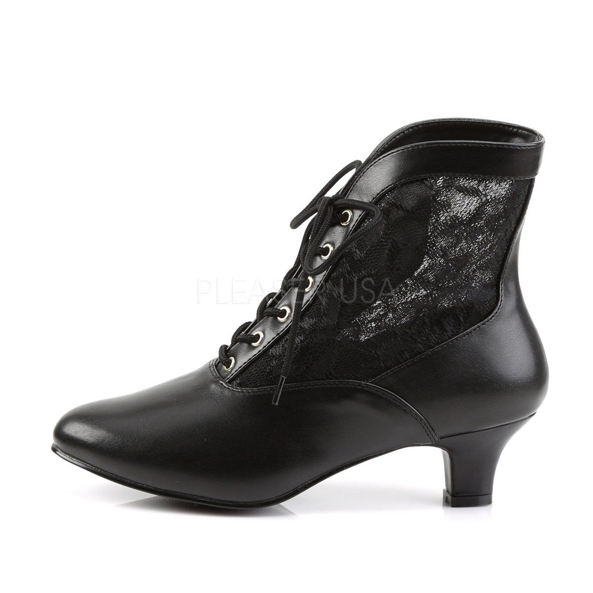 DAME-05 Black Pu-Lace Funtasma