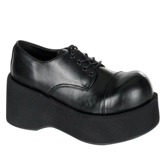 DANK-101 Black Vegan Leather Shoe Demonia