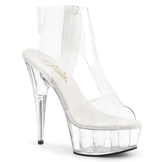 DELIGHT-633 Clear Platform Sandal Pleaser