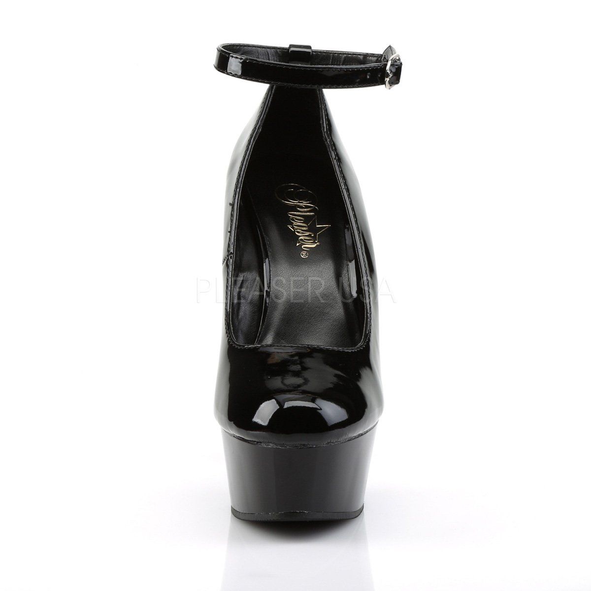 DELIGHT-686 Black Patent Pump Pleaser