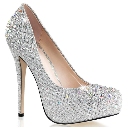 DESTINY-06R Silver Glitter Mesh Fabric Fabulicious