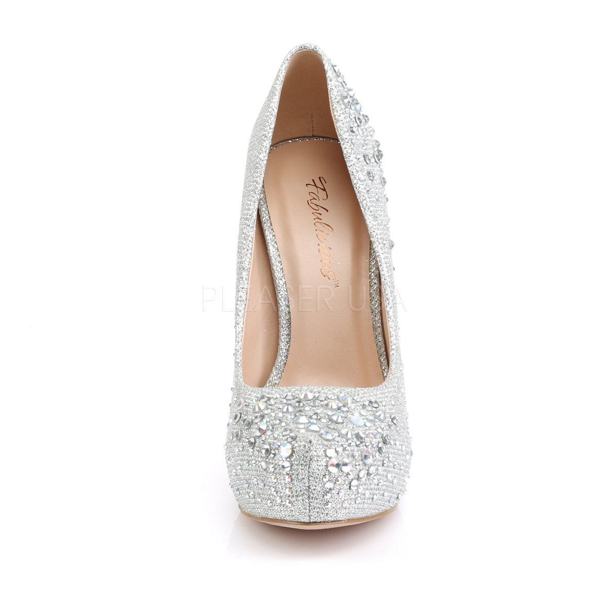 DESTINY-06R Silver Glitter Mesh Fabric Fabulicious