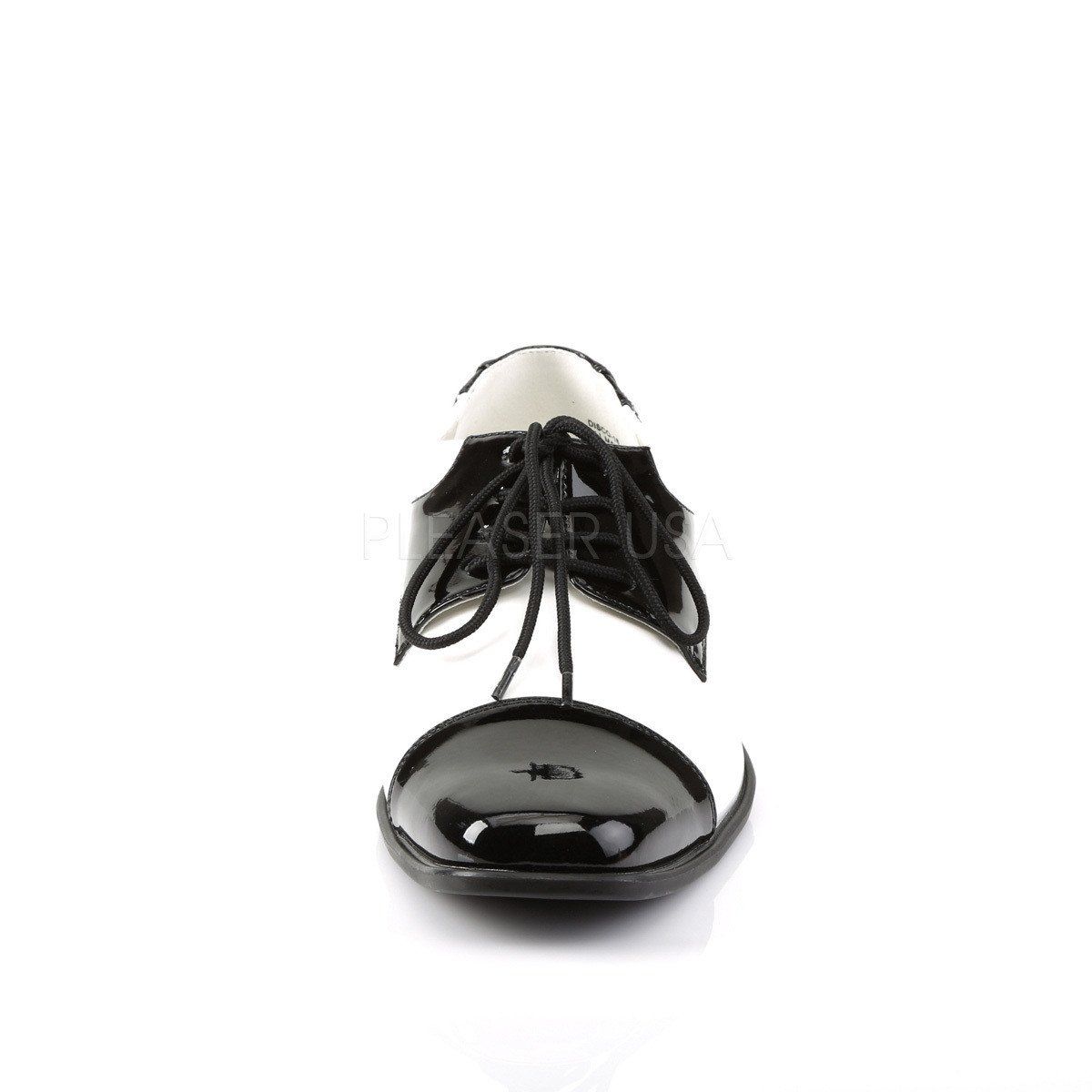 DISCO-18 Black-White Patent Funtasma