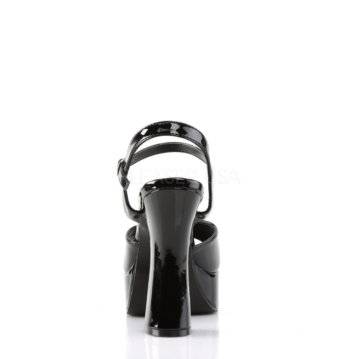 DOLLY-09 Black Patent Sandal Demonia