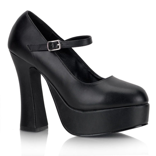 DOLLY-50 Black Vegan Leather Mary Janes Demonia