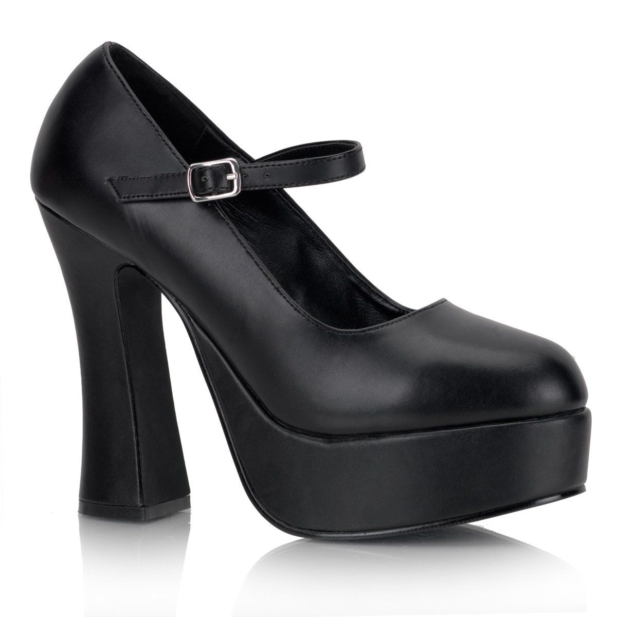 DOLLY-50 Black Vegan Leather Mary Janes Demonia