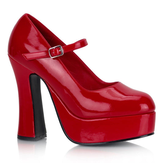 DOLLY-50 Red Patent Mary Janes Demonia