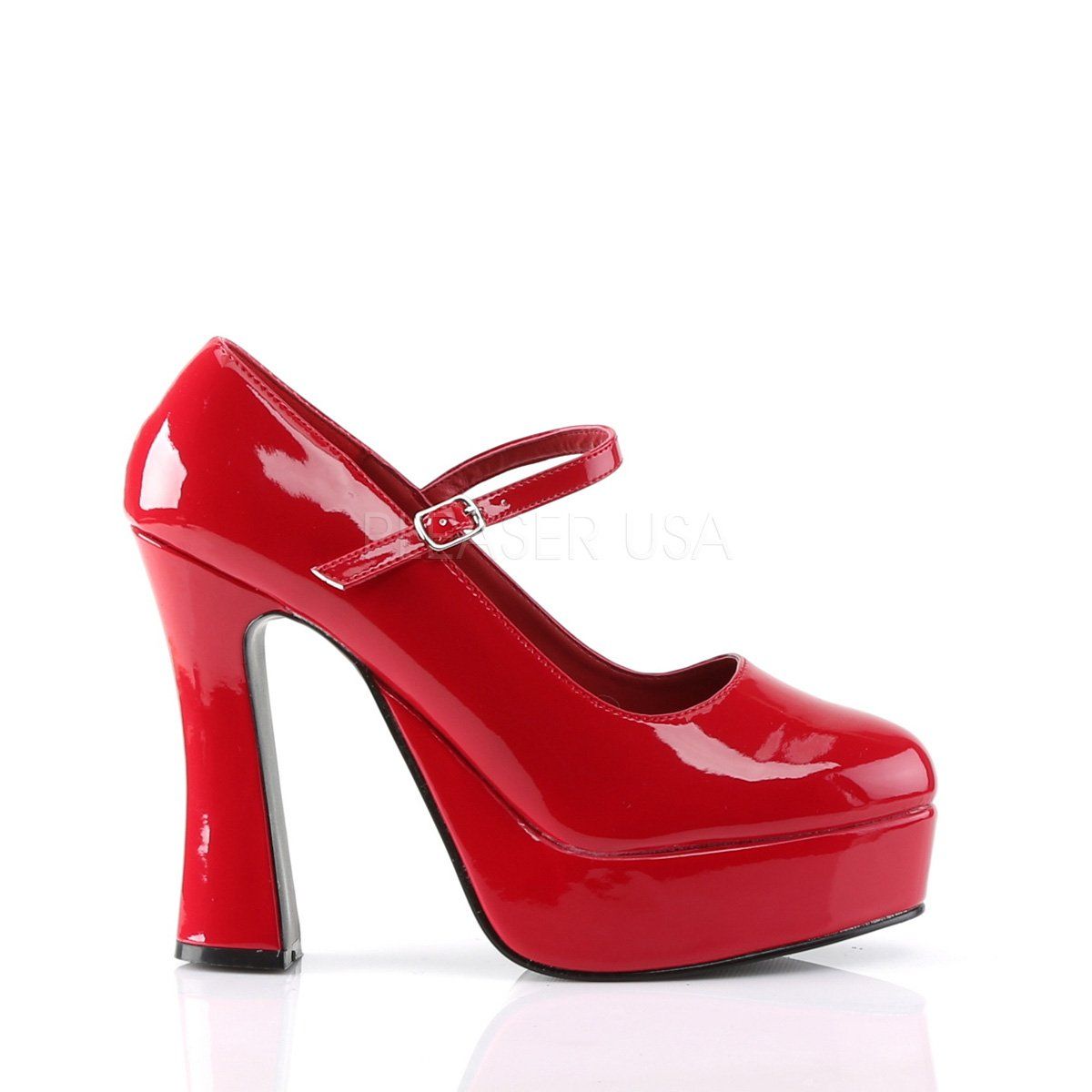 DOLLY-50 Red Patent Mary Janes Demonia