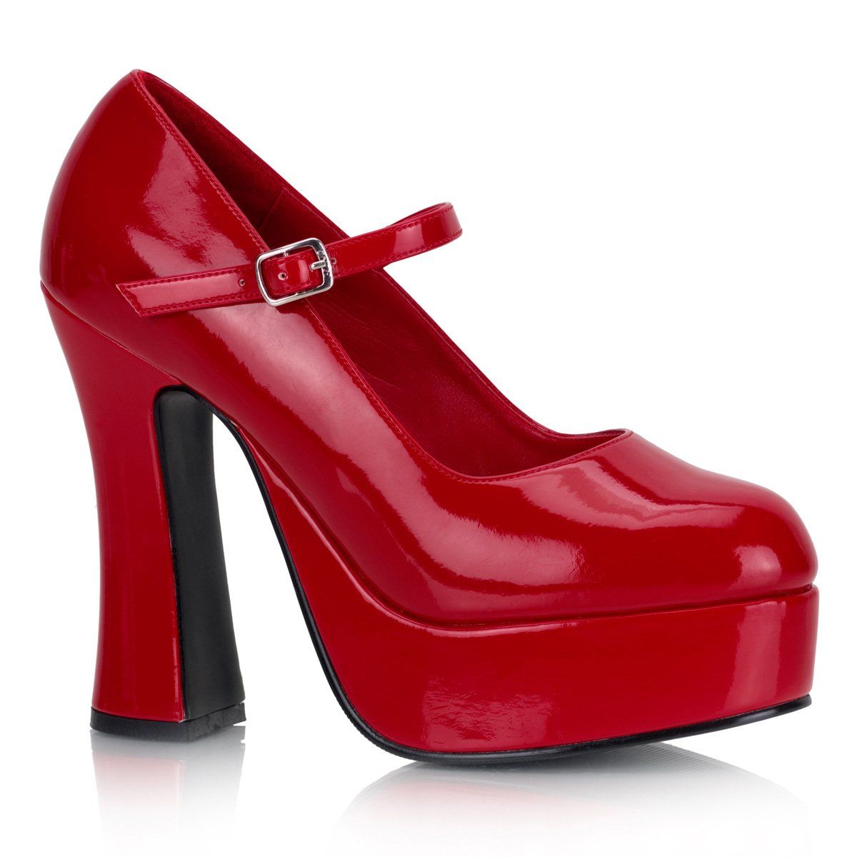 DOLLY-50 Red Patent Mary Janes Demonia