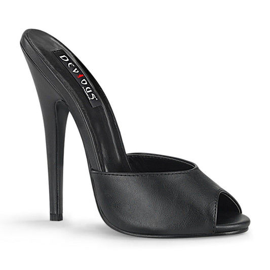 DOMINA-101 Black Faux Leather Devious