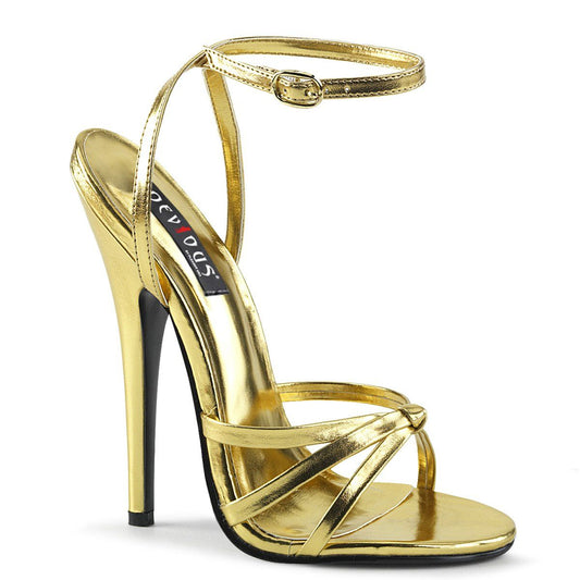 DOMINA-108 Gold Metallic Pu Devious