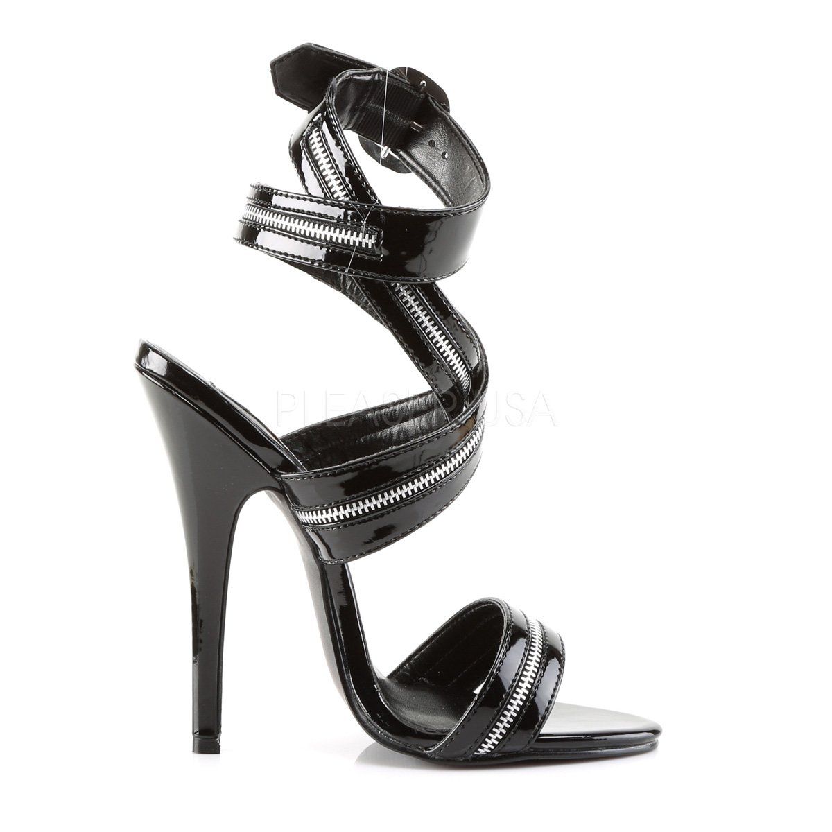 DOMINA-119 Black Patent Devious