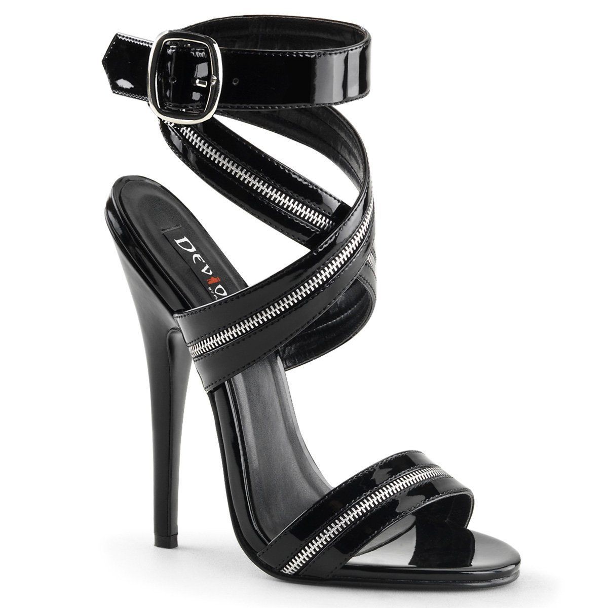 DOMINA-119 Black Patent Devious