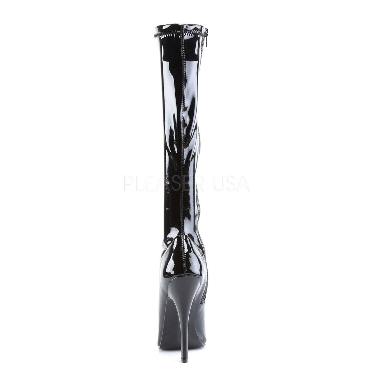 DOMINA-2000 Black Stretch Patent Devious