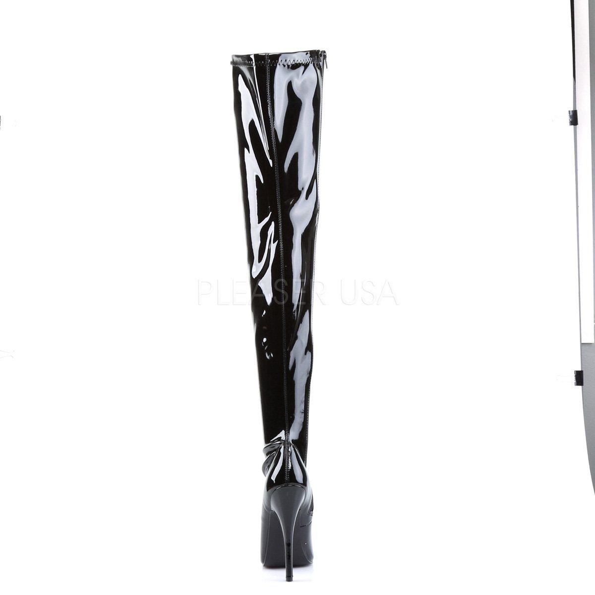 DOMINA-3000 Black Stretch Patent Devious