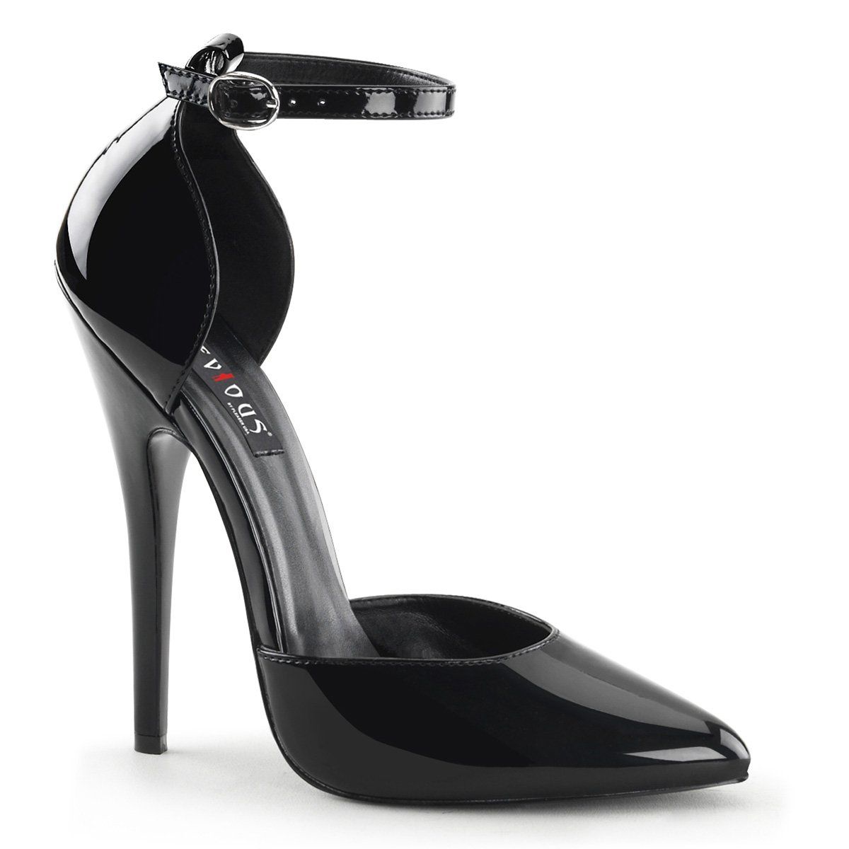 DOMINA-402 Black Patent Devious