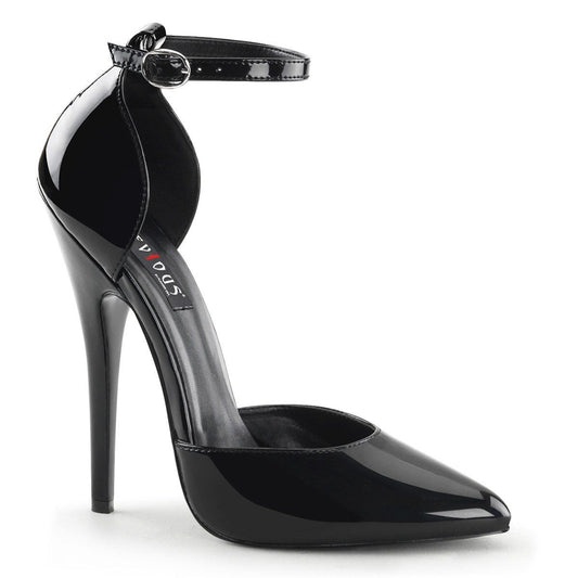 DOMINA-402 Black Patent Devious