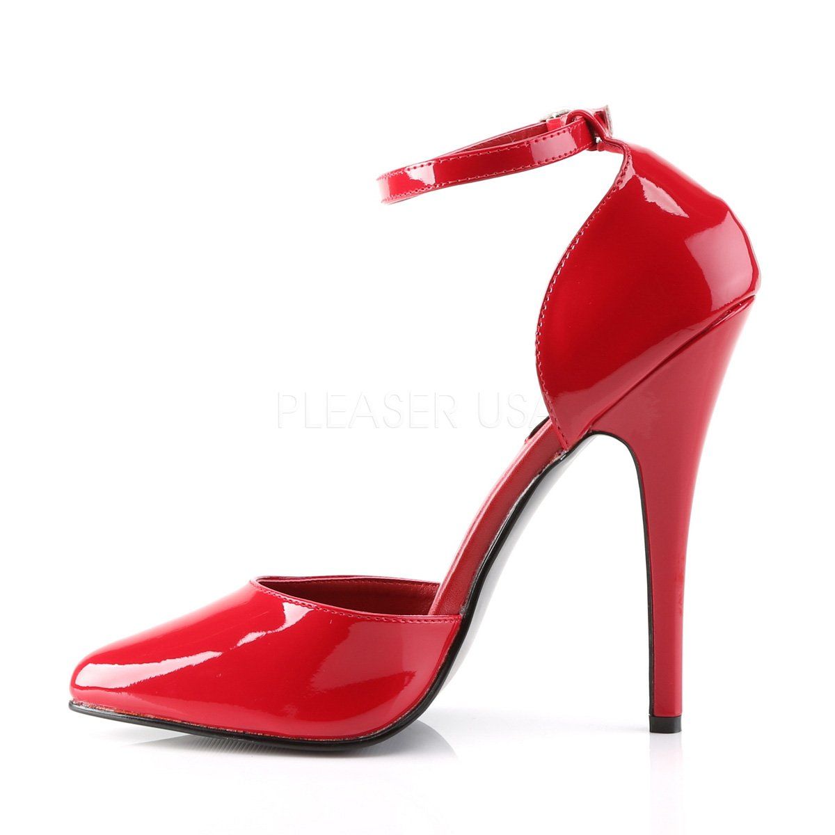 DOMINA-402 Red Patent Devious
