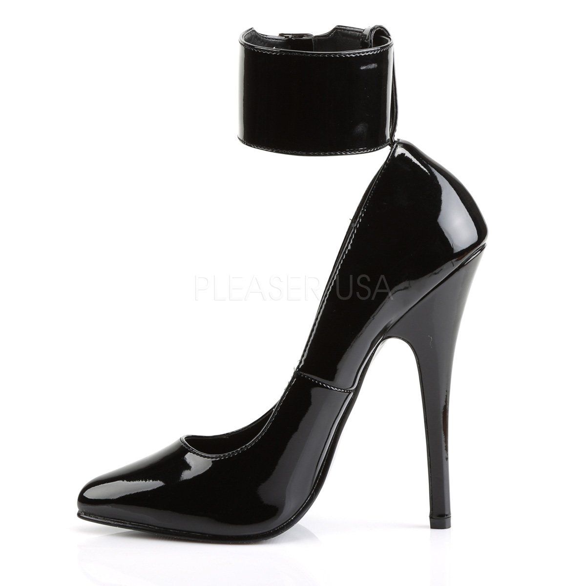 DOMINA-434 Black Patent Devious