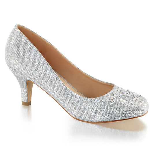 DORIS-06 Silver Glitter Mesh Fabric Fabulicious