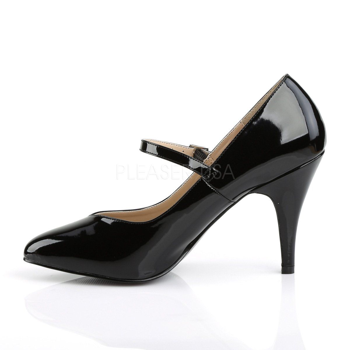 DREAM-428 Black Patent Pleaser Pink Label