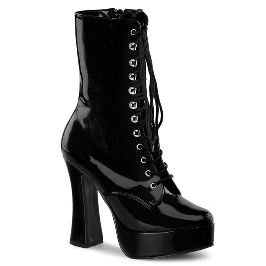 ELECTRA-1020 Black Patent Ankle Boot Pleaser