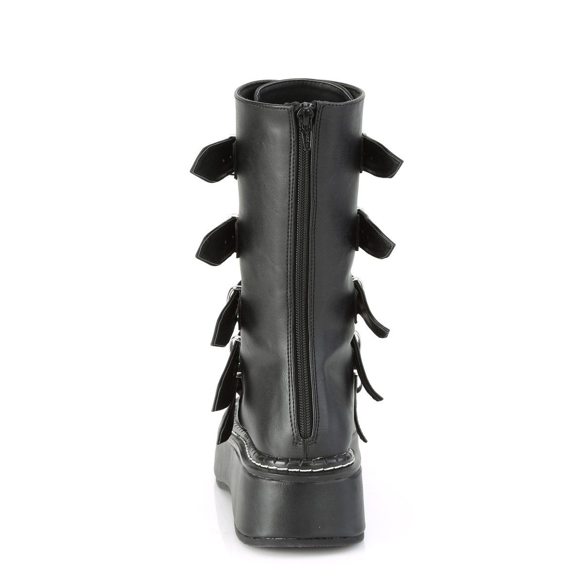 EMILY-330 Black Vegan Leather Demonia